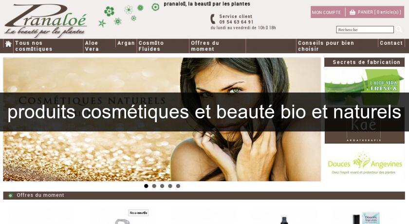 produits cosmétiques et beauté bio et naturels