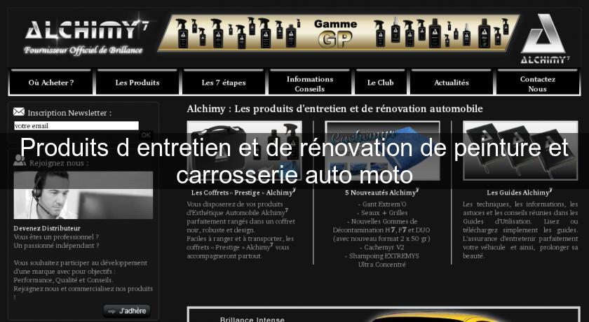 Produits d'entretien et de rénovation de peinture et carrosserie auto moto Produits d'entretien et de rénovation de peinture et carrosserie auto moto