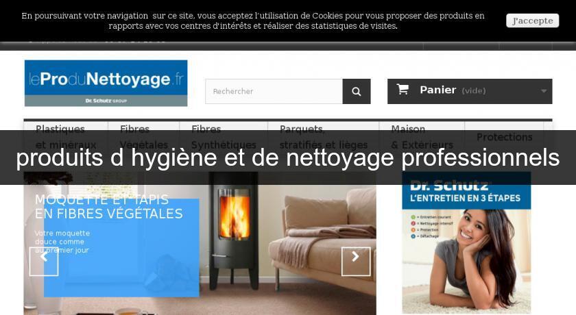 produits d'hygiène et de nettoyage professionnels