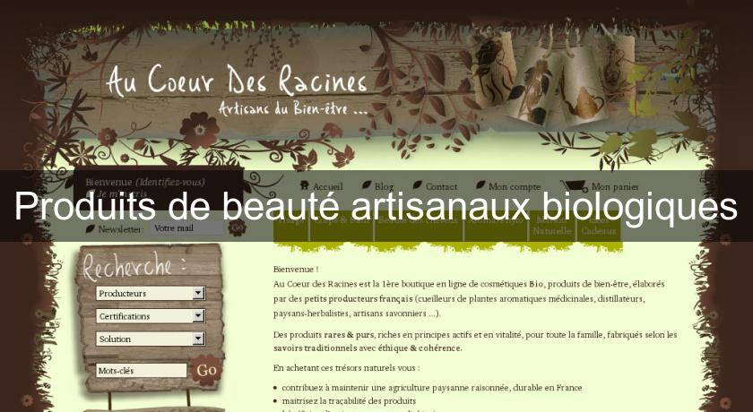 Produits de beauté artisanaux biologiques