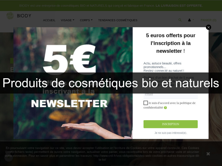 Produits de cosmétiques bio et naturels Produits de cosmétiques bio et naturels