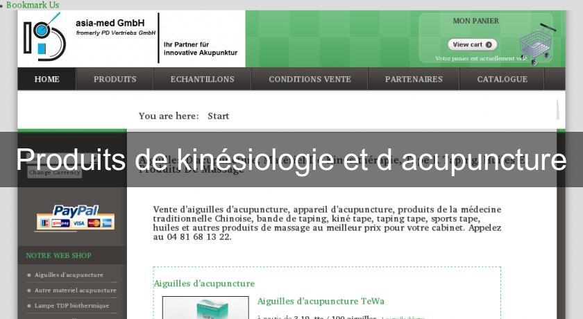 Produits de kinésiologie et d'acupuncture Produits de kinésiologie et d'acupuncture