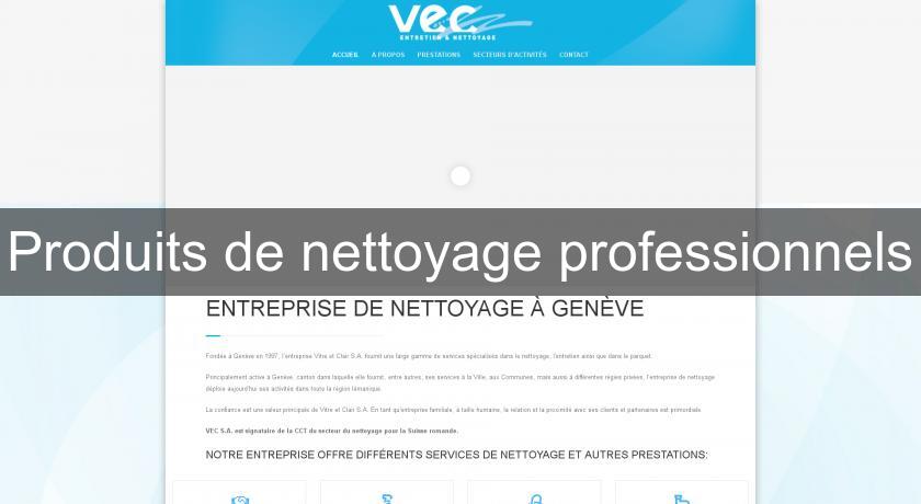 Produits de nettoyage professionnels Produits de nettoyage professionnels
