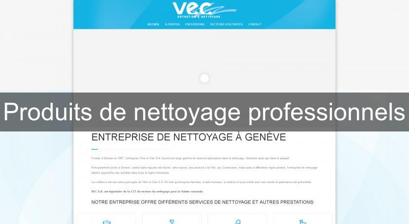 Produits de nettoyage professionnels