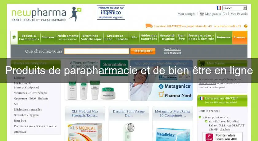 Produits de parapharmacie et de bien être en ligne