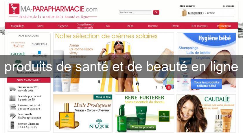 produits de santé et de beauté en ligne