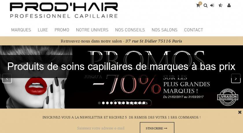 Produits de soins capillaires de marques à bas prix Produits de soins capillaires de marques à bas prix