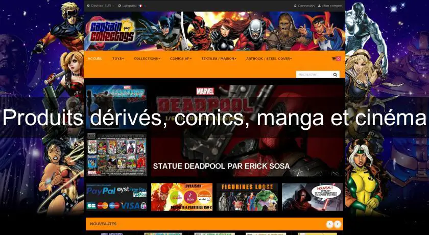 Produits dérivés, comics, manga et cinéma