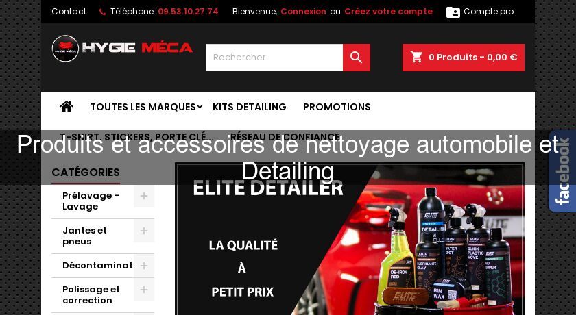 Produits et accessoires de nettoyage automobile et Detailing