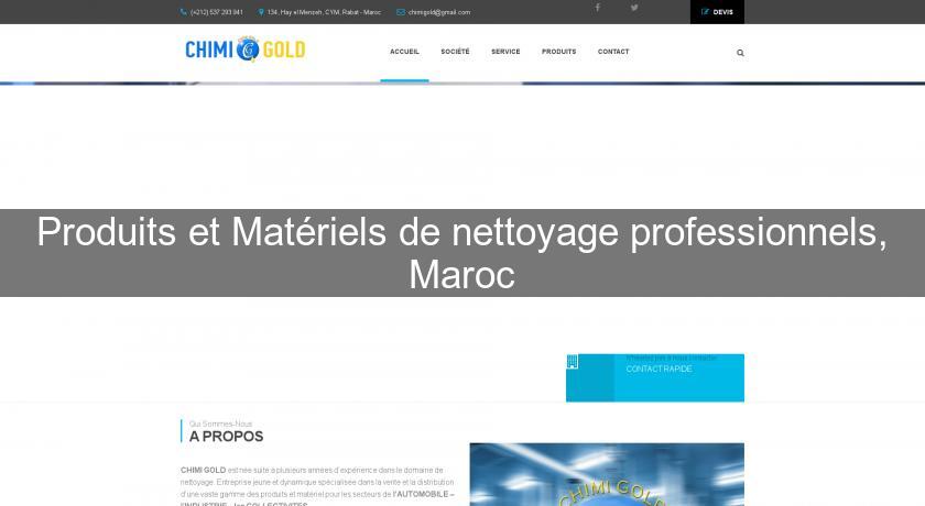 Produits et Matériels de nettoyage professionnels, Maroc