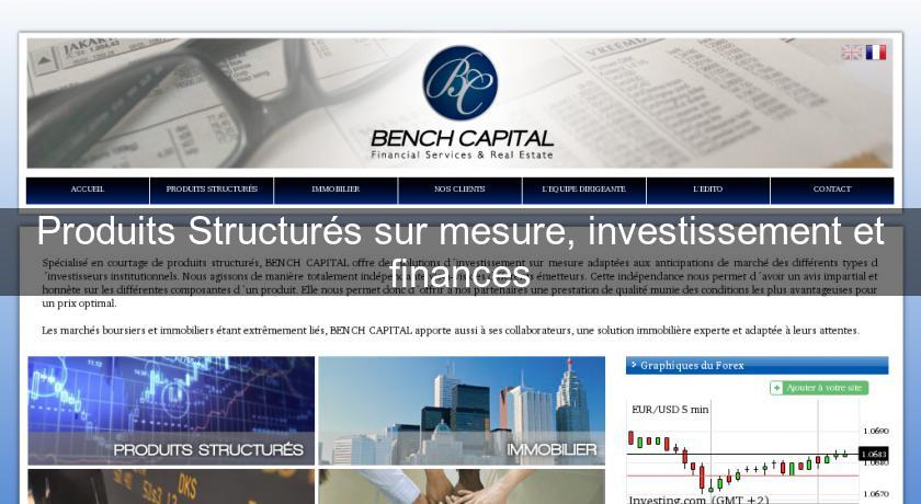 Produits Structurés sur mesure, investissement et finances