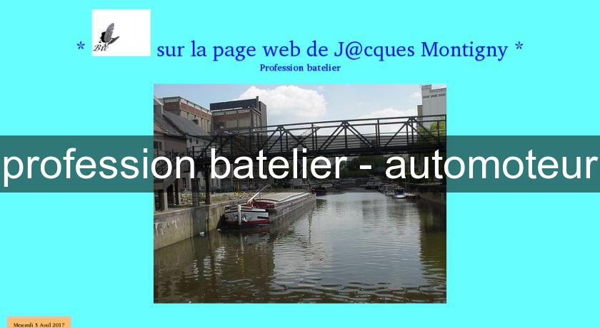 profession batelier - automoteur