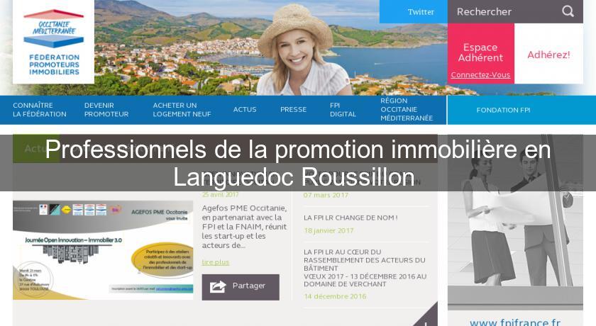 Professionnels de la promotion immobilière en Languedoc Roussillon 