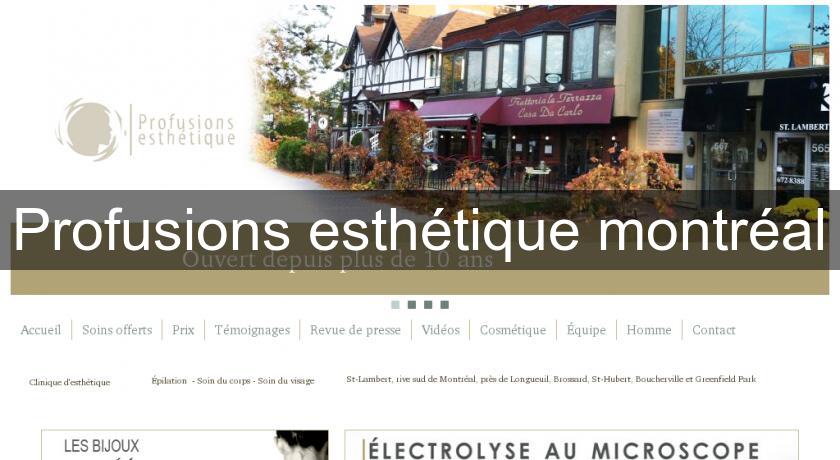 Profusions esthétique montréal