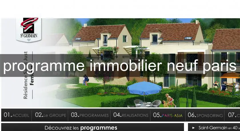 programme immobilier neuf paris