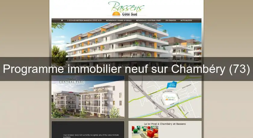 Programme immobilier neuf sur Chambéry (73)