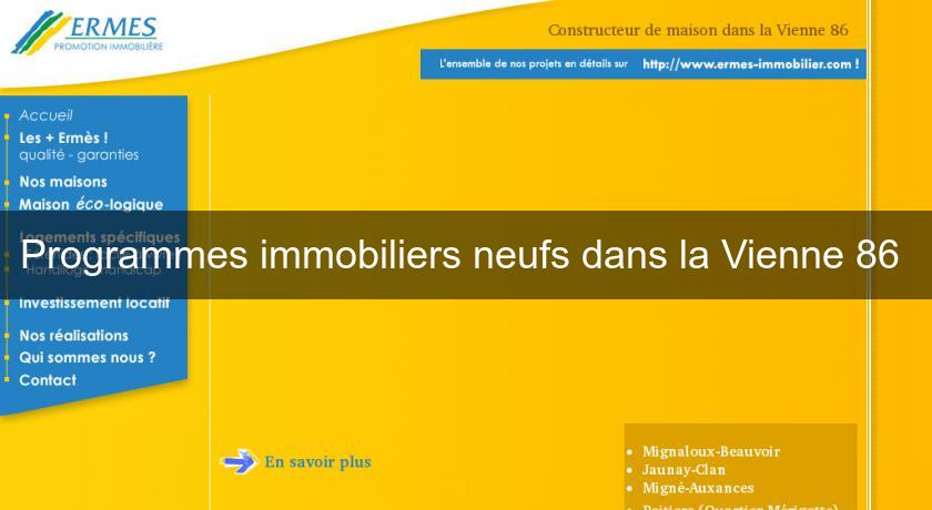 Programmes immobiliers neufs dans la Vienne 86 