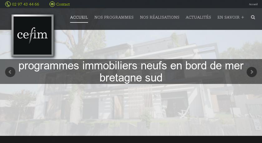 programmes immobiliers neufs en bord de mer bretagne sud