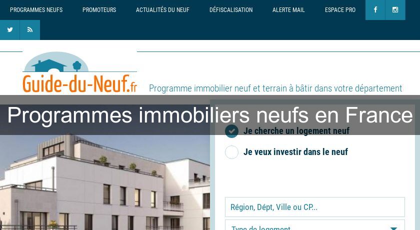 Programmes immobiliers neufs en France Programmes immobiliers neufs en France