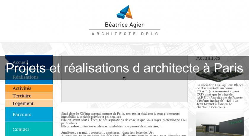 Projets et réalisations d'architecte à Paris Projets et réalisations d'architecte à Paris