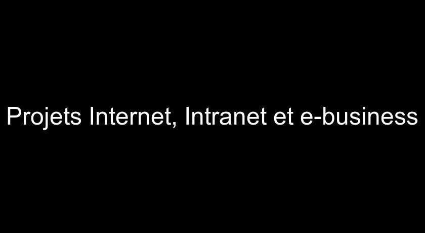 Projets Internet, Intranet et e-business Projets Internet, Intranet et e-business