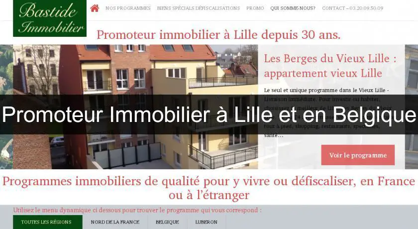 Promoteur Immobilier à Lille et en Belgique