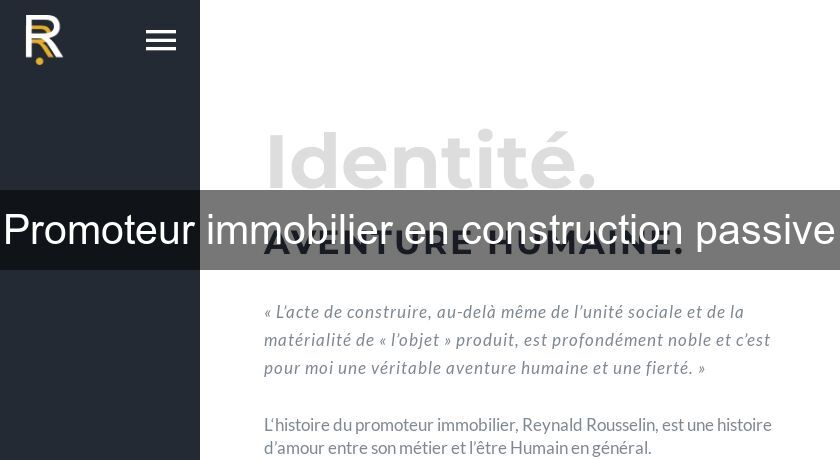 Promoteur immobilier en construction passive Promoteur immobilier en construction passive