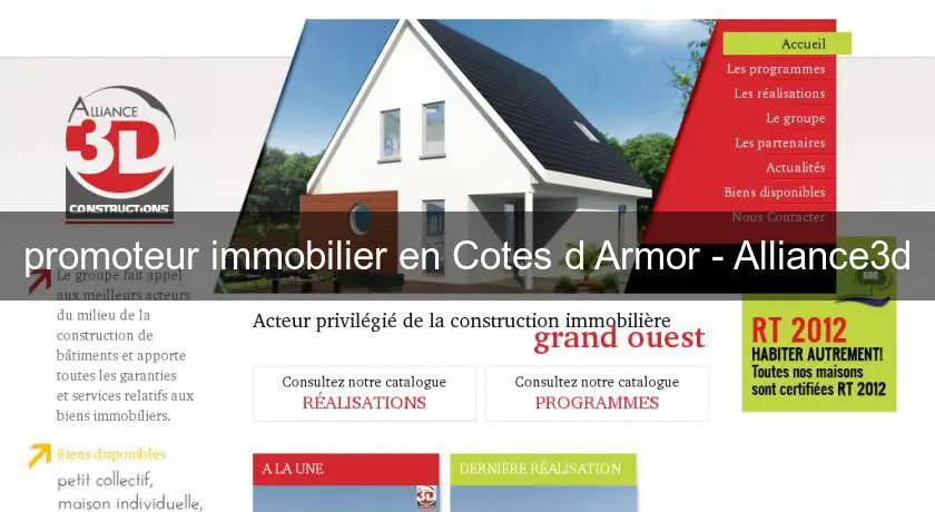 promoteur immobilier en Cotes d'Armor - Alliance3d