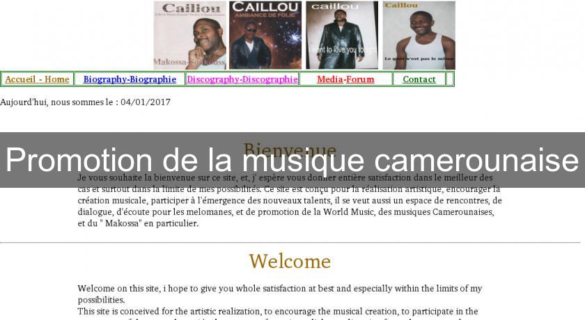Promotion de la musique camerounaise Promotion de la musique camerounaise