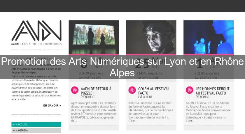 Promotion des Arts Numériques sur Lyon et en Rhône Alpes