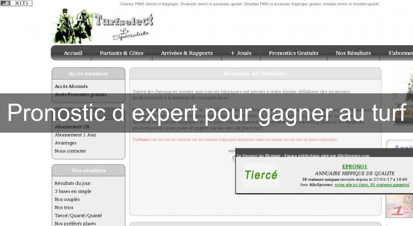 Pronostic d'expert pour gagner au turf