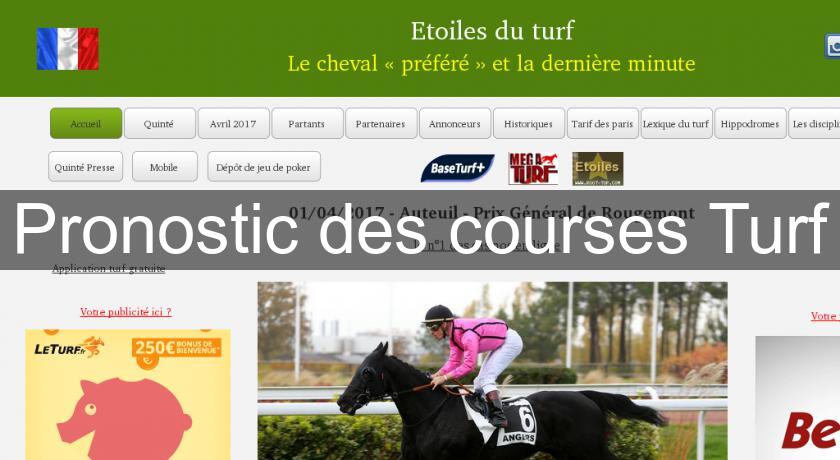 Pronostic des courses Turf