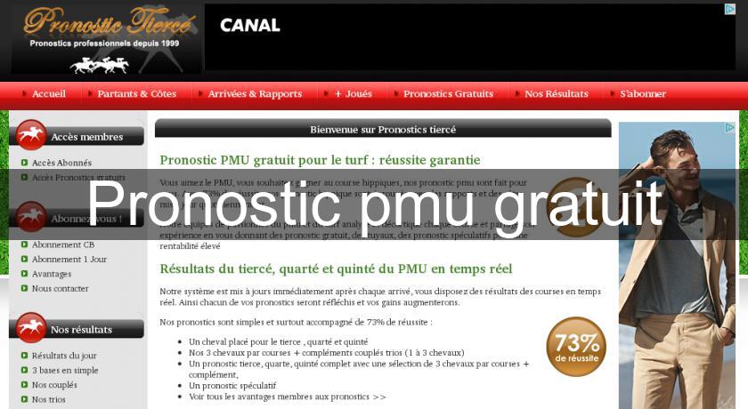 Pronostic pmu gratuit Pronostic pmu gratuit