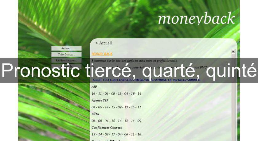 Pronostic tiercé, quarté, quinté Pronostic tiercé, quarté, quinté