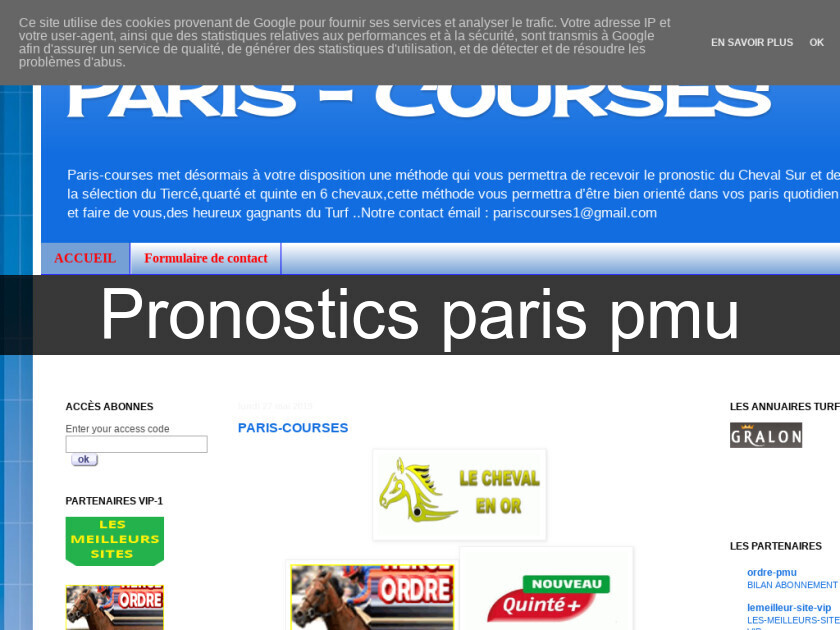 Pronostics paris pmu