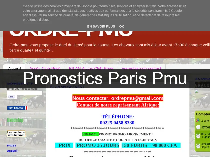Pronostics Paris Pmu