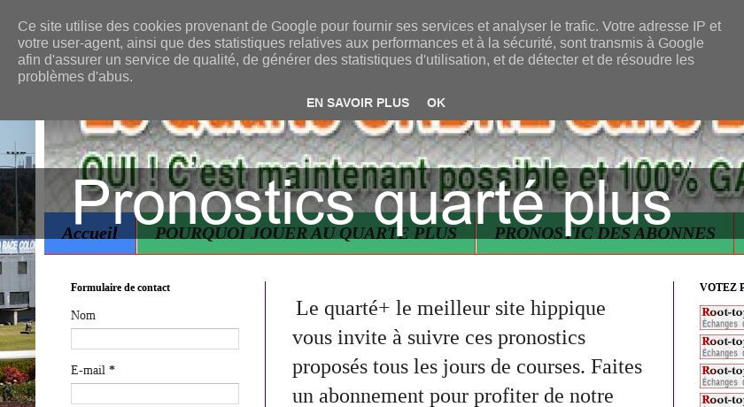 Pronostics quarté plus