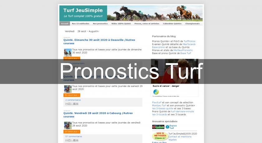 Pronostics Turf Pronostics Turf