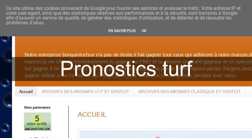 Pronostics turf Pronostics turf