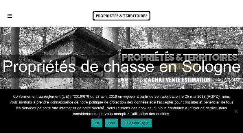 Propriétés de chasse en Sologne