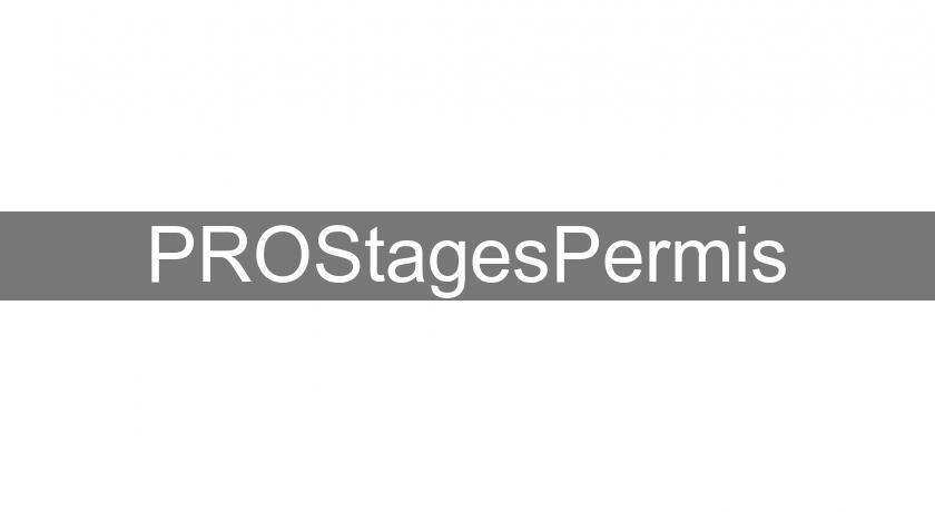 PROStagesPermis PROStagesPermis