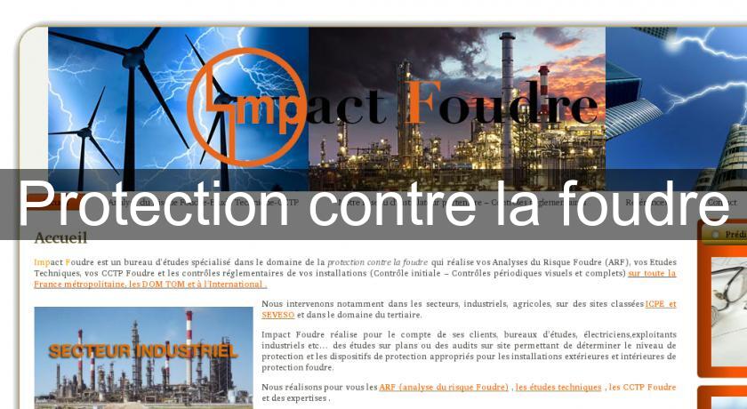 Protection contre la foudre Protection contre la foudre
