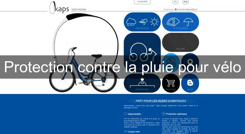 Protection contre la pluie pour vélo