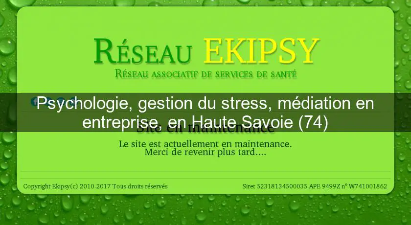 Psychologie, gestion du stress, médiation en entreprise, en Haute Savoie (74)