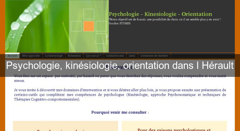 Psychologie, kinésiologie, orientation dans l'Hérault Psychologie, kinésiologie, orientation dans l'Hérault