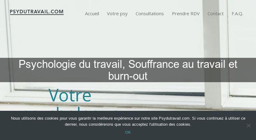 Psychologie du travail, Souffrance au travail et burn-out