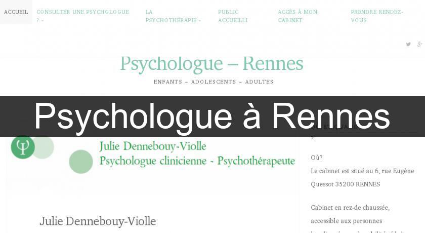 Psychologue à Rennes