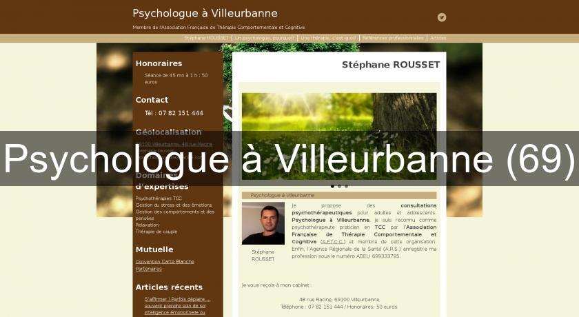 Psychologue à Villeurbanne (69) Psychologue à Villeurbanne (69)