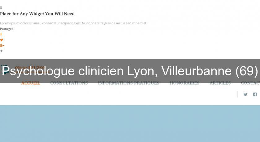 Psychologue clinicien Lyon, Villeurbanne (69) Psychologue clinicien Lyon, Villeurbanne (69)