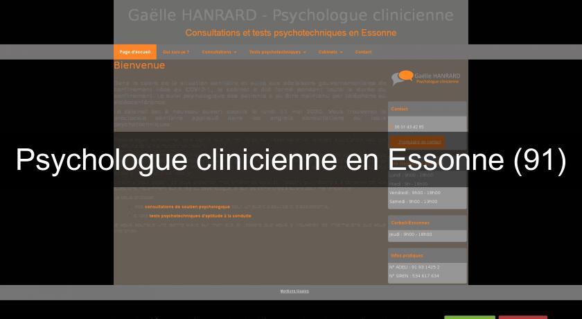 Psychologue clinicienne en Essonne (91) Psychologue clinicienne en Essonne (91)